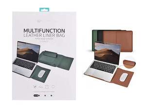 خرید پایه نگهدارنده و پد موس مک بوک پرو 16 اینچ کوتتسی Coteetci Multi Functional Leather Liner Bag MacBook Pro 16" MB1088