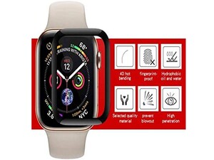 Coteetci 4D iWatch Full Glue Glass Apple Watch For iWatch 7 (41mm) - Black