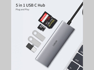 خرید هاب تایپ سی ارزان ویوو WIWU ALPHA 532ST 5 IN 1 MULTI-FUNCTION USB-C