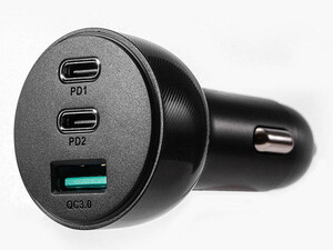 شارژر فندکی یو اس بی و تایپ سی فست شارژ 70 وات جویروم Joyroom JR-CL26 70W 3-Port (2PD+1USB) Car Charger