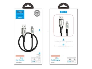 کابل شارژ سریع و انتقال داده میکرو یو اس بی جویروم Joyroom S-M411 Sharp Micro USB Cable 3m