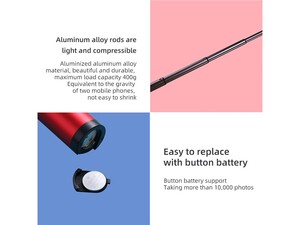 مونوپاد بلوتوثی جویروم Joyroom JR-OTH-AB601 Magic Flute Selfie Stick