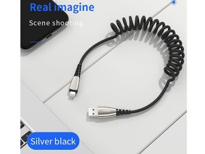 کابل شارژ و انتقال داده لایتنینگ تلفنی جویروم Joyroom S-M391 Walker Spring Cable 1.2m