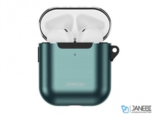 کاور محافظ فلزی قلاب دار ایرپاد Joyroom Titanium Gold Series Airpods 1/2 JR-BP574