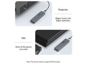 باکس اس اس دی m2 اوریکو ORICO FV35C3-G2 USB3.2 Gen2 Type-C M.2 NVMe/NGFF(SATA) SSD Enclosure