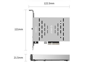 کیفیت کارت اینترنال اوریکو ORICO PCl-E M.2 SSD Card with Raid  PRS2