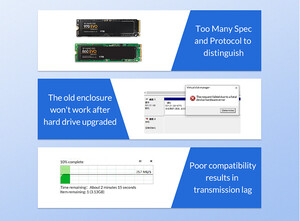 کیفیت باکس هارد M.2 SSD اوریکو ORICO-M2PJM-C3 M.2 SSD Enclosure