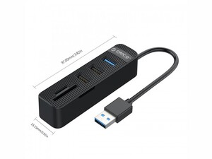 هاب 3 پورت و رم ریدر اوریکو ORICO TWU32-3AST 3-Port USB3.0 HUB with Card Reader