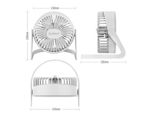 پنکه رومیزی اوریکو ORICO FT1-2 Mini Desk Fan