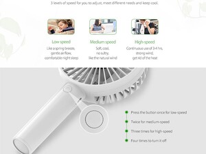 پنکه رومیزی قابل شارژ ORICO FH1 Mini Desk/Handhold Rechargeable Fan