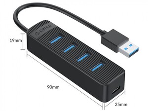 هاب 4 پورت اوریکو ORICO TWU3-4A 4-Port USB 3.0 HUB