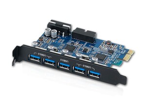 هاب پنج پورت اینترنال USB 3.0 اوریکو ORICO PVU3-5O2I 5 Port USB3.0 PCI-E Expansion Card with Dual Chip