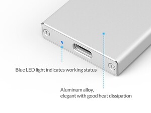 باکس مبدل mSATA به USB 3.0 اوریکو ORICO MSA-U3 mSATA Hard Drive Enclosure