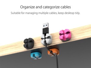 نگهدارنده 5 عددی کابل اوریکو ORICO CBSX-5 Desktop Cross-shaped silicone cable clip