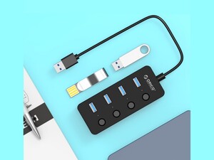 هاب یو اس بی 4 پورت اوریکو Orico W9PH4-U3-V1 4 Port USB3.0 Hub دارای طراحی زیبا