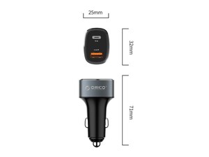 شارژر فندکی سریع دو پورت اوریکو Orico UPL-2U Car Charger