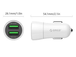 شارژر فندکی 2 پورت اوریکو Orico UPQ-2U Car Charger