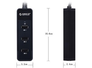 هاب ۴ پورت اوریکو ORICO USB 2.0 W5PH4-U3