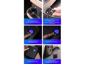 پمپ باد لاستیک خودرو راک Rock RST10747 Multifunctional Portable Car Air Pump