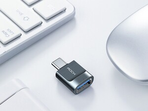 مبدل یو اس بی 3.0 به تایپ سی راک ROCK USB AF to Type-C 3.0 Adapter دارای طراحی زیبا