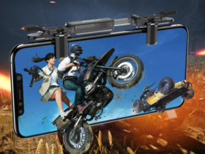 دسته بازی موبایل مخصوص PUBG راک  Rock Retractable Shooting Game Controller For PUBG