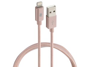 کابل شارژ و انتقال داده لایتنینگ راک Rockspace Metal Lightning Cable 1M