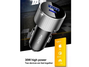 شارژر فندکی سریع راک Rock Sitor PD Fast Charge Car Charger