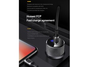 شارژر فندکی سریع راک Rock Sitor PD Fast Charge Car Charger