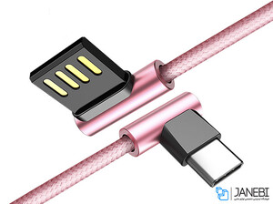 کابل شارژ و انتقال داده راک Rock Type-C Dual-end L-shaped Metal Charge & Sync Cable