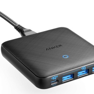 پاورهاب یو اس بی و تایپ سی 4 پورت 65 وات انکر Anker PowerPort Atom III Slim A2045