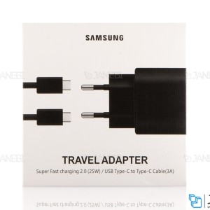 شارژر اصلی سوپرفست 25 وات سامسونگ با کابل تایپ سی Samsung Travel Adapter Charging EP-TA800 25W