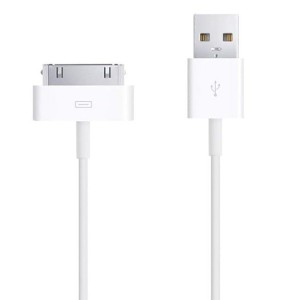 کابل اصلی شارژ آیفون Apple iphone 30 Pin to USB Cable 4/4s