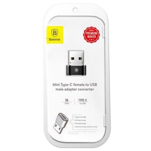 مبدل تایپ سی به یو اس بی بیسوس Baseus mini Type-C to USB Adapter