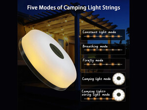 چراغ و ریسه کمپینگ نکس تول Xiaomi NexTool NE20233 Tent Decoration String Light LED Camping Lantern Camping Light