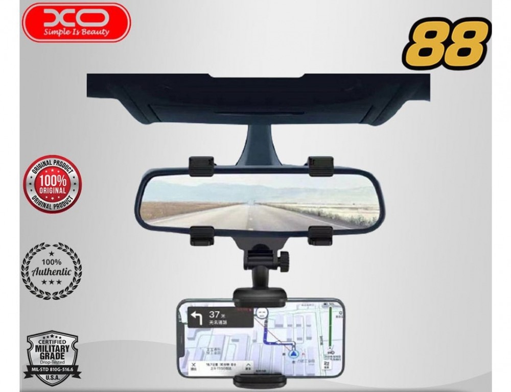 پایه نگه‌دارنده موبایل آینه‌ای خودرو ایکس‌او XO car holder for rearview mirror C70