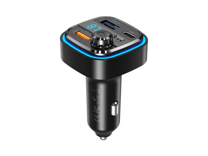 شارژر فندکی و گیرنده بلوتوث خودرو یو اس بی و تایپ سی ایکس او XO transmiter FM BCC08 Bluetooth MP3 car charger 3,1A