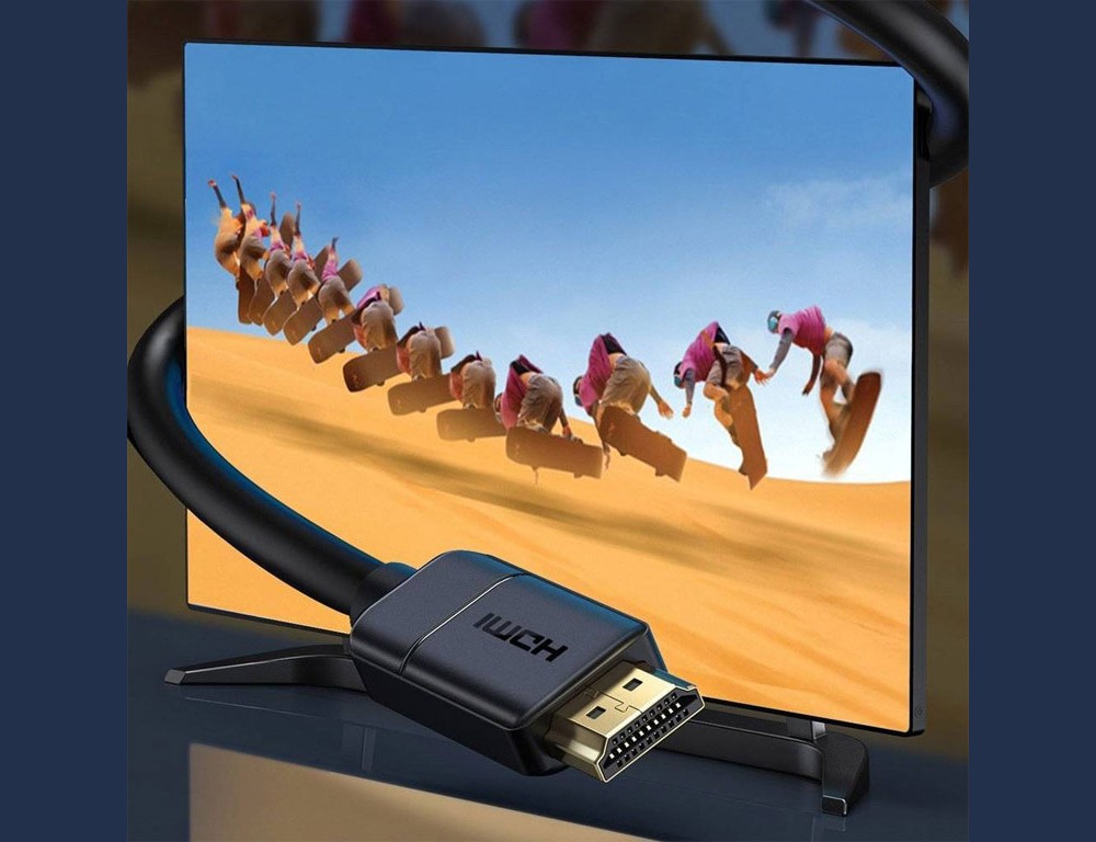 کابل اچ‌دی‌ام‌آی به اچ‌دی‌ام‌آی دو متری بیسوس Baseus HDMI 2.0 cable 4K 60 Hz 3D HDR 18 Gbps CAKGQ-B01