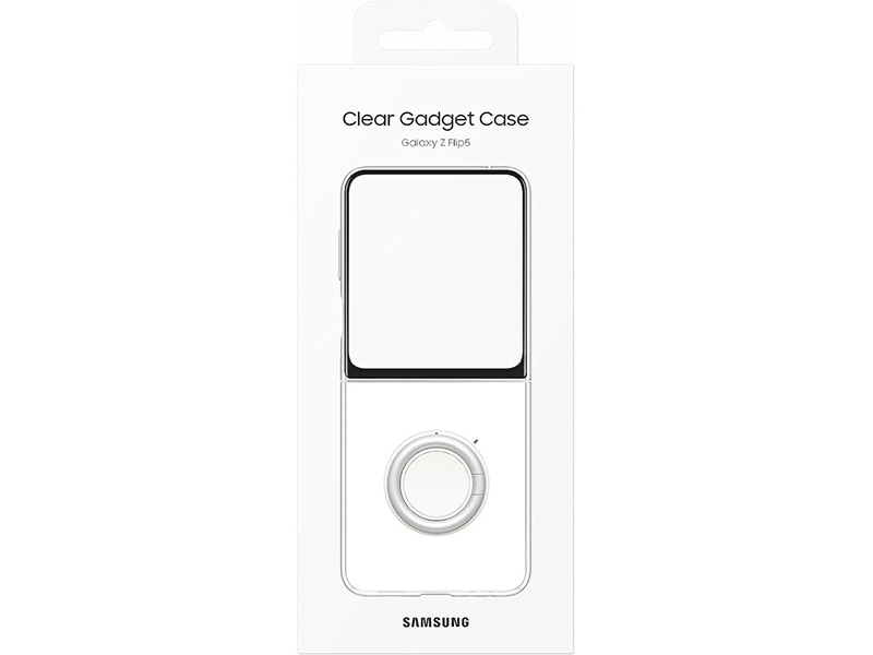 قاب شفاف اصلی زد فلیپ 5 سامسونگ Samsung EF-XF731 Galaxy Z Flip5 Clear Gadget Case Cover