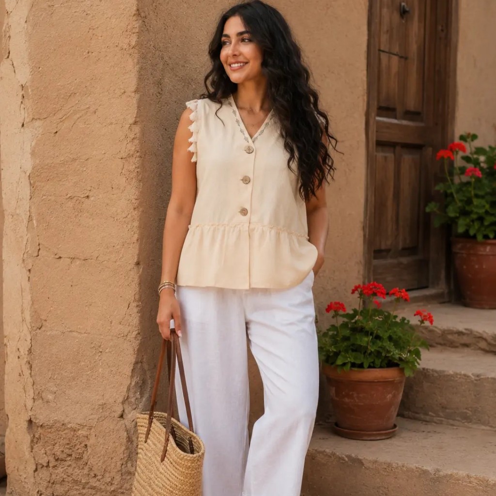تاپ زنانه طرح آذین