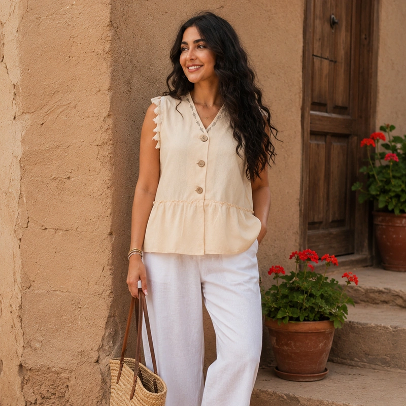 تاپ زنانه طرح آذین