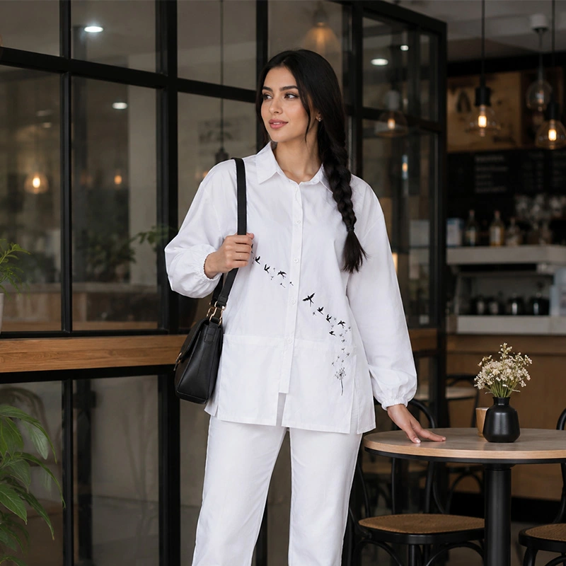 شومیز و شلوار زنانه طرح پرواز