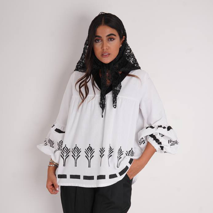 شومیز زنانه طرح  آلان