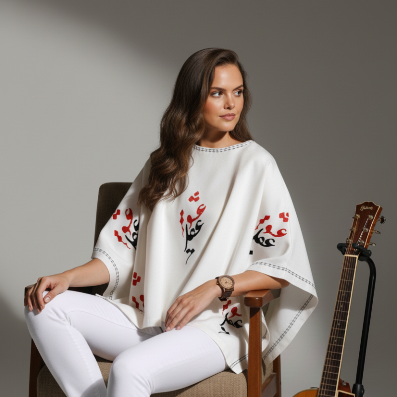 شومیز کیمونو زنانه طرح عقل و عشق