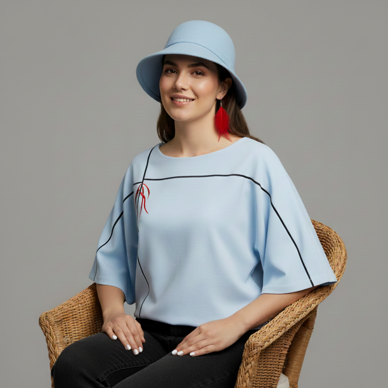 بلوز زنانه طرح نوبهار