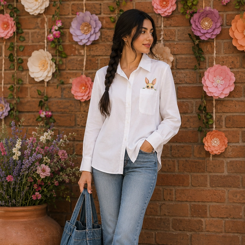 شومیز زنانه طرح بانی