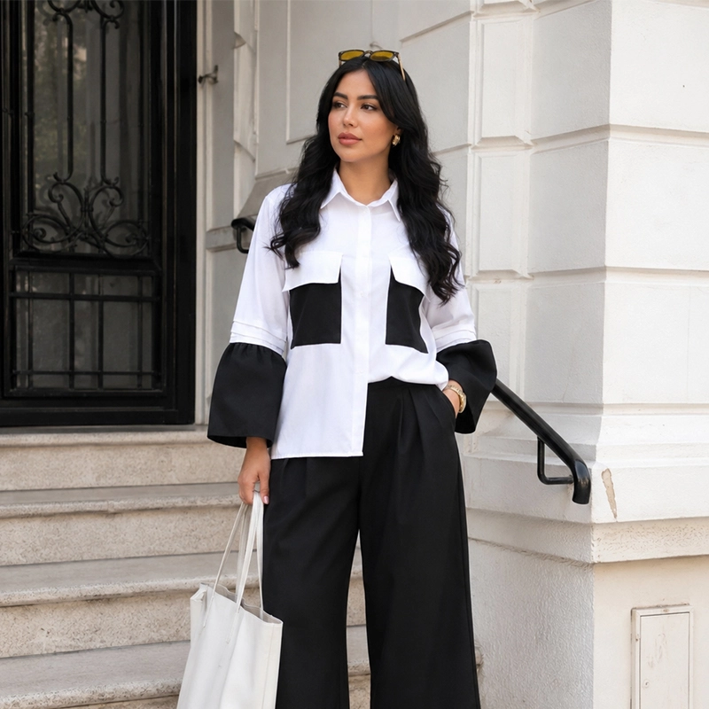 شومیز زنانه طرح جزمین