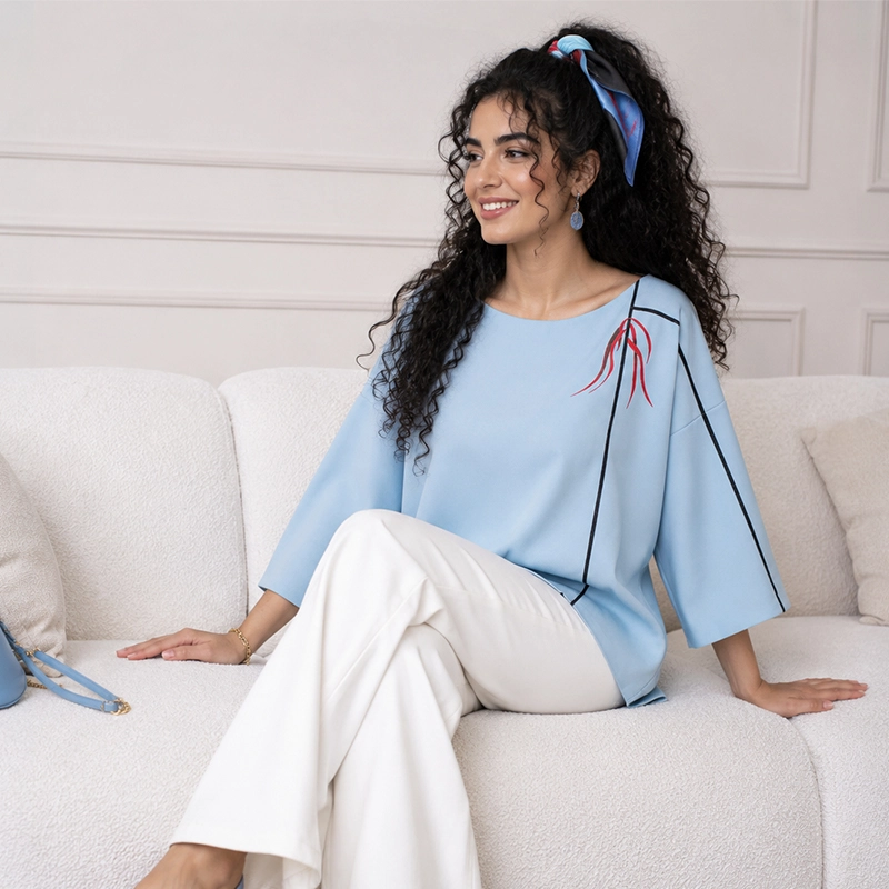 بلوز زنانه طرح نوبهار