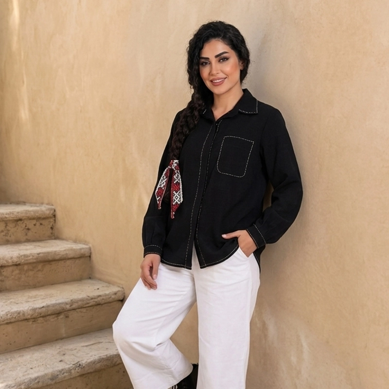 شومیز زنانه طرح وسمه