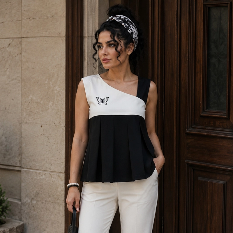 تاپ زنانه طرح پروا