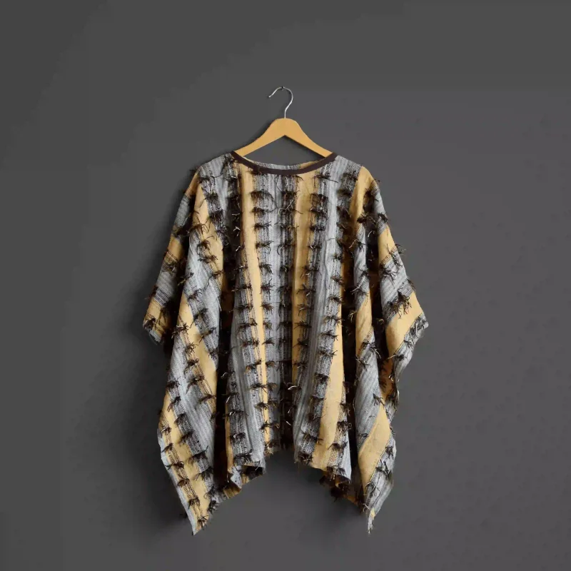 شومیز کیمونو زنانه طرح پانچو